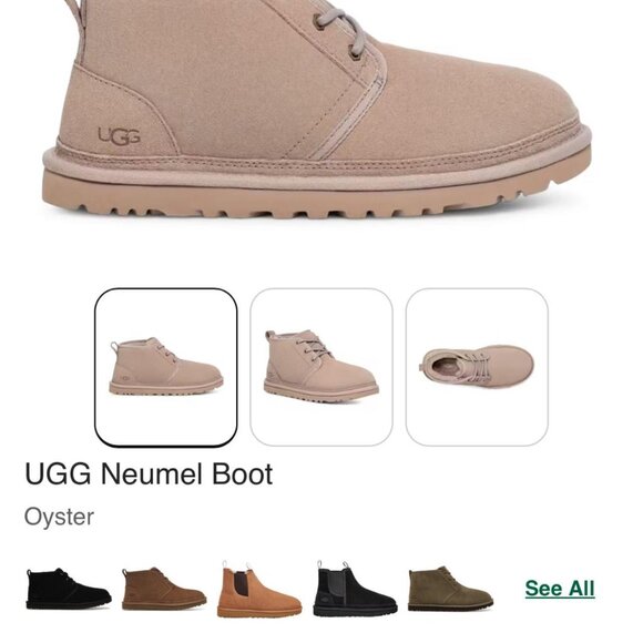 Ugg Neumel Boot in Oyster color. - Picture 1 of 8